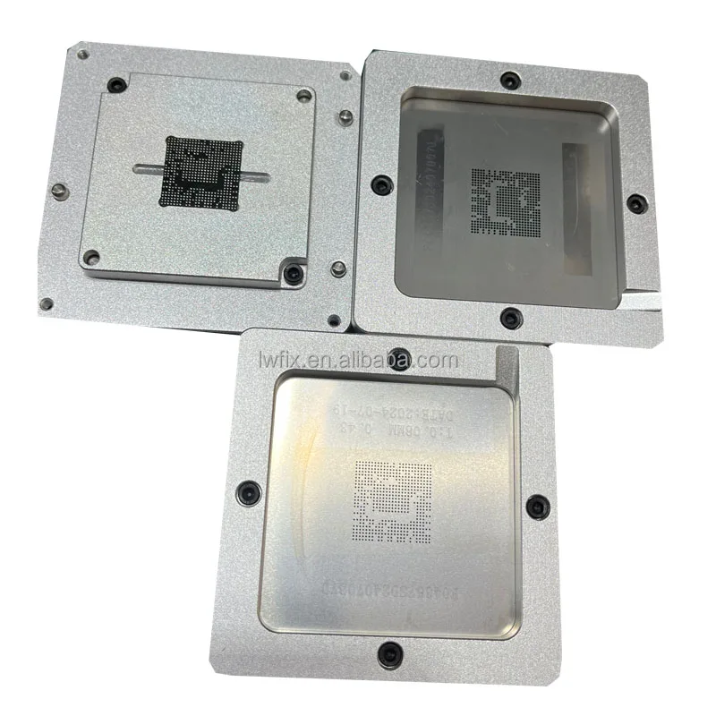 90*90mm New Aluminium Alloy BGA Reballing Station Kit With Stencil Welding Manipulator Solder Balls