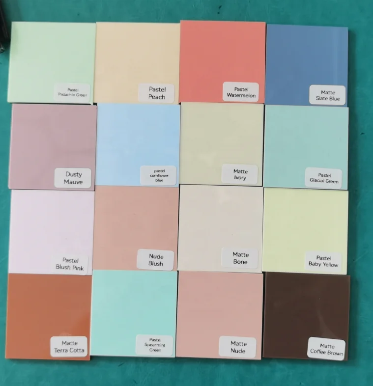 Custom Pastel Acrylic Sheet Frosted Perspex Sheet  Acrylic Sheets For Decoration