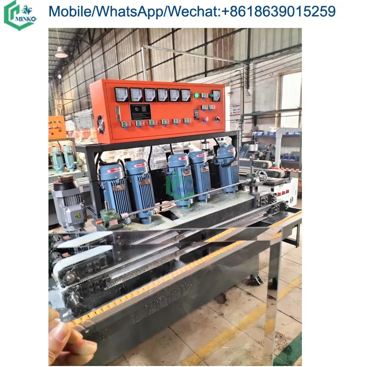 Портативное оборудование для обработки углов кромки стекла машина полировки зеркальных кромок с прямой линией