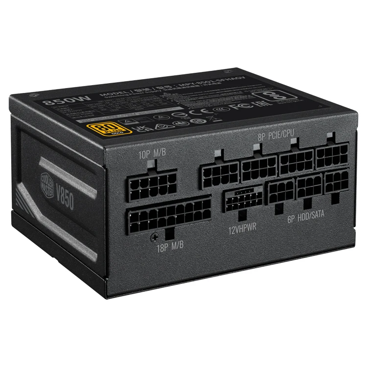 Cooler Master V850 SFX ATX 3.0 850W Gold Full Modular Power Supply with 80+ Gold Efficiency Support ITX Case RTX 4080 4070 TI