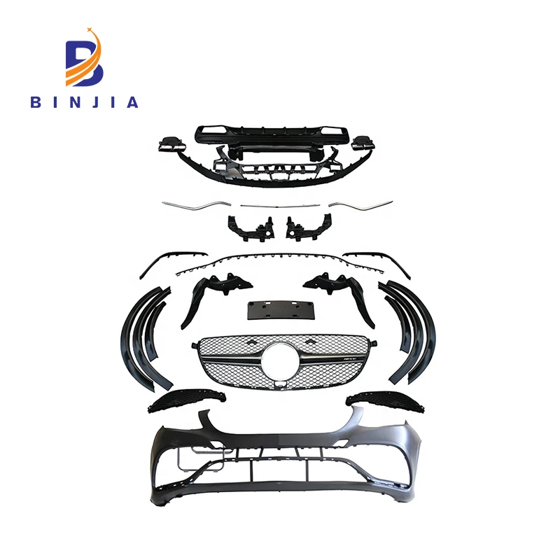 
Hot sale front rear bumper and grille license board wheel trim body kit year 2015-on for Mercedes Benz GLE W292 