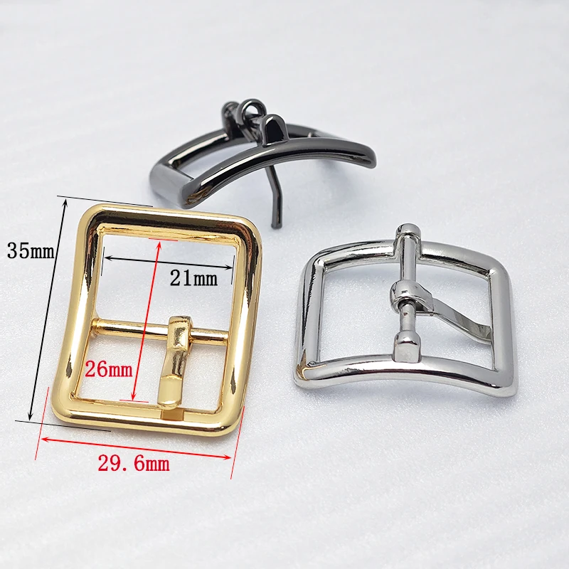 Wholesales 21mm Zinc Alloy Adjustable Single Pin Buckles Metal Belt Buckle for Leather Handbag Fitting