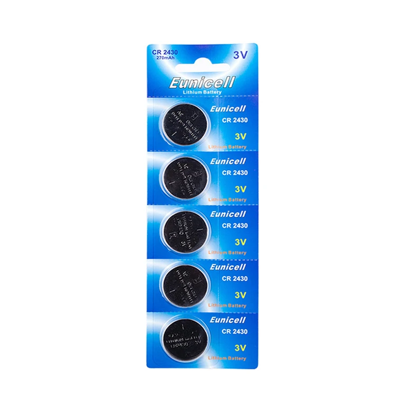 Eunicell CR2430/ DL2430/ BR2430/ KL2430/ 2430 V Lithium Li Ion Battery Button Cells