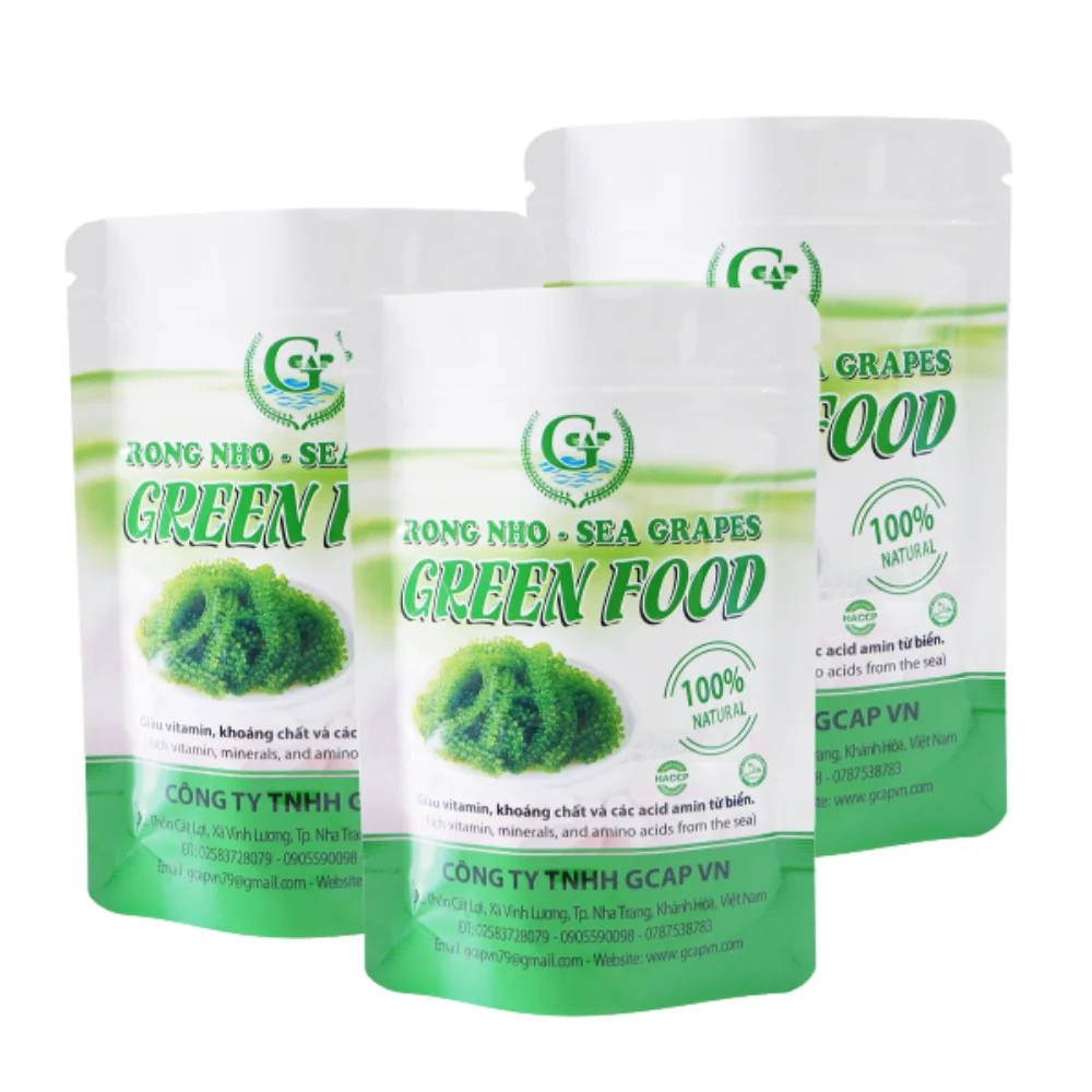 Seaweed Snacks Seagrapes 100% Natural Sea Grape Dried Longevity Top Favorite Product Iso Certification Packaging In Carton Box