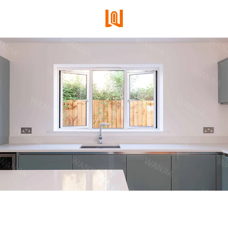 Modern Design House Residential Interior Glass Windows Plastic PVC Windows Thermal Break Double Glazed Windows