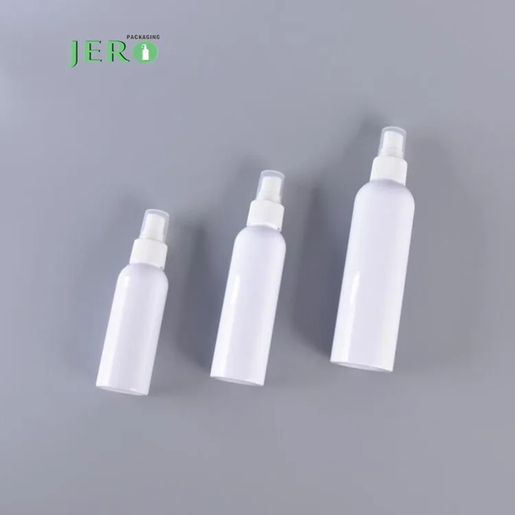 Wholesale pet bottles with pump white pet bottle spray 100ml pet bottle