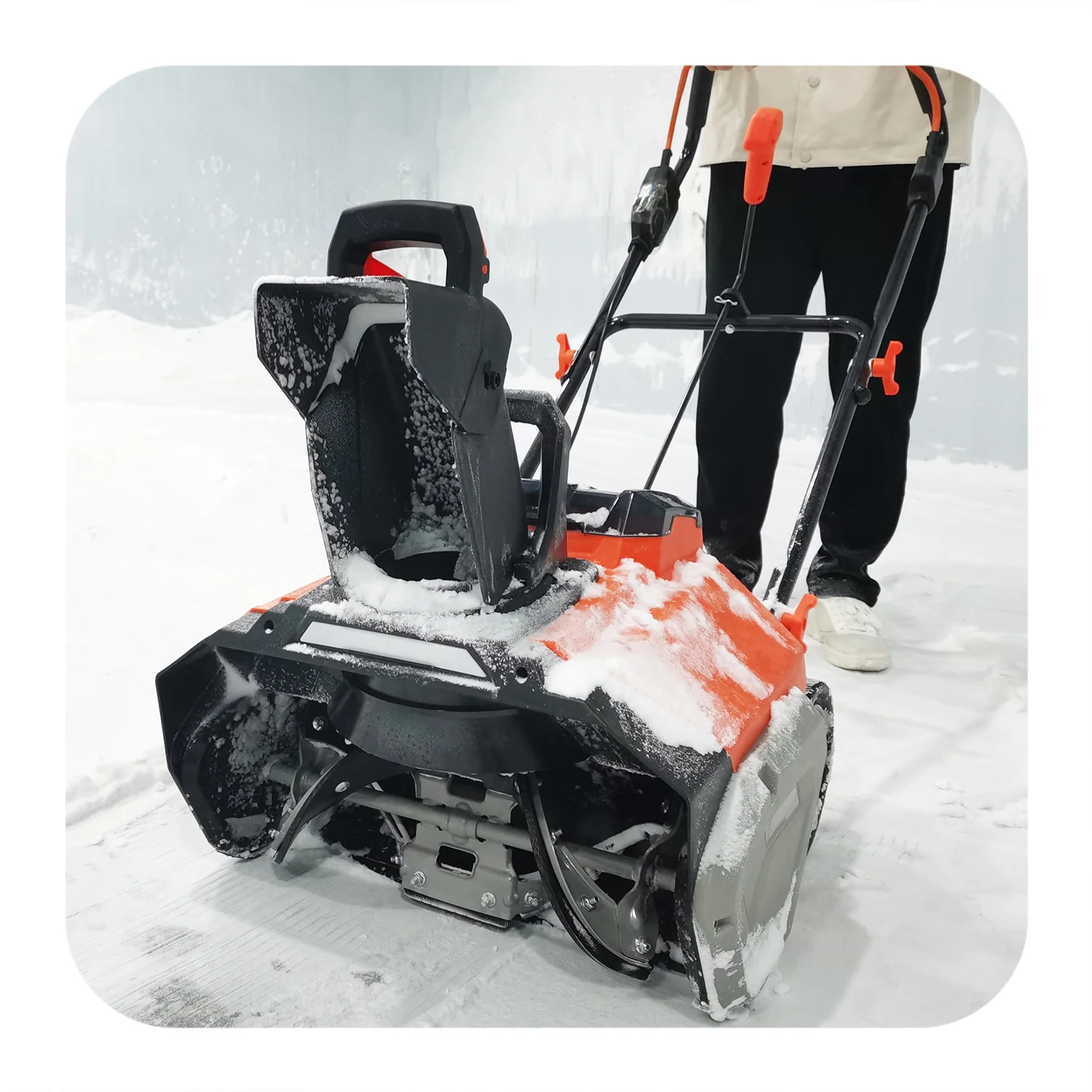 VERTAK cordless snow removal machine snow blower home use 40V double pack battery brushless electric snow blower