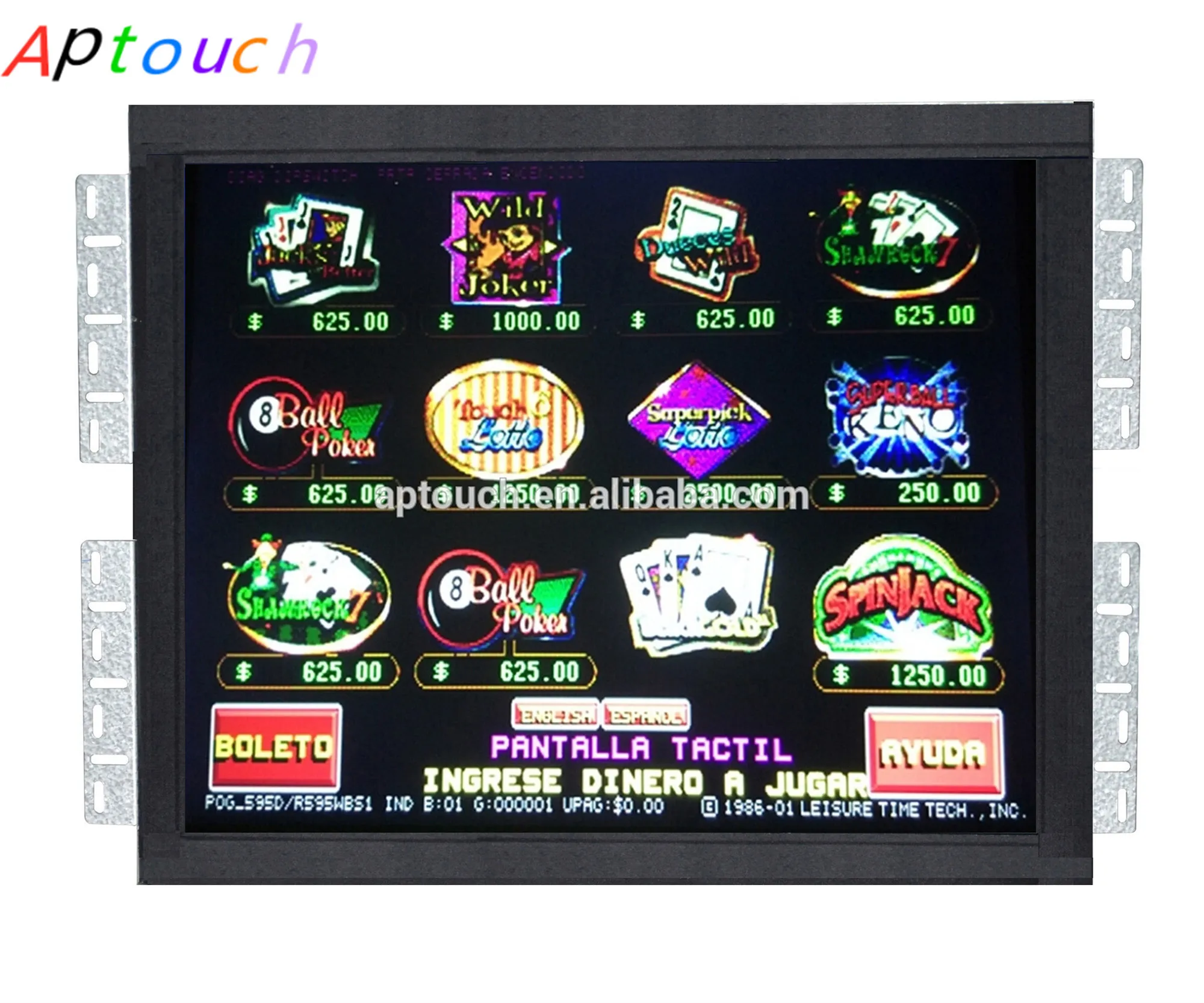 Pot O Gold Infrared Touch Screen 19 Inch USB input For Pog Game DB9 USB port Game Monitor