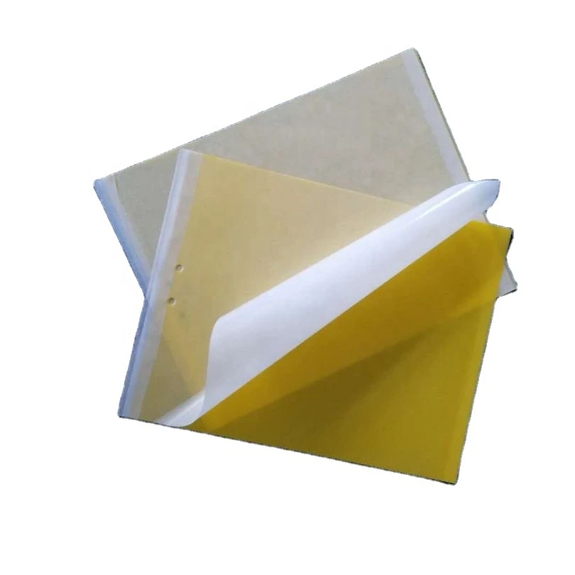 PP yellow sticky card Insect glue trap with two sided glues and releasing papers 20*25cm for agriculture pest control