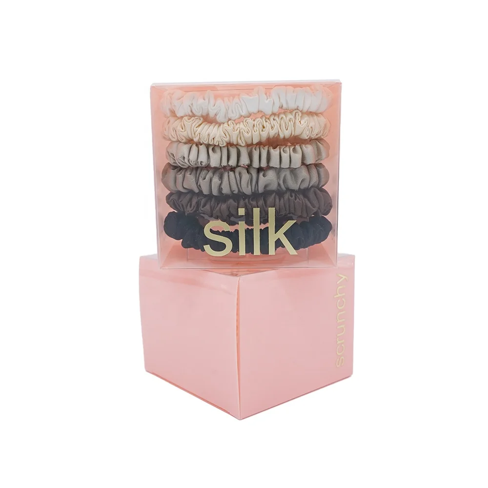 
 2021 Новое поступление 16 мм 1 см небольшие резинки высококачественные 100% шелковые резинки набор 6 шт. в одном наборе для женских волос  