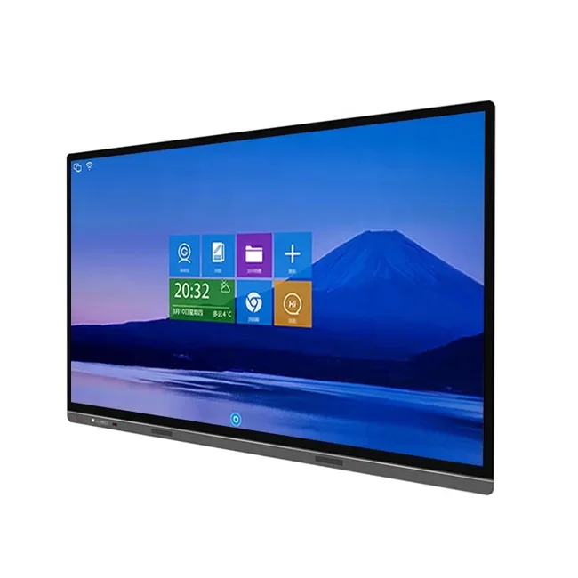 Education Classroom Office 65 75 86 inch IR Display LCD Writing Touch Screen Flat Panel White Smart Whiteboard Interactive Board