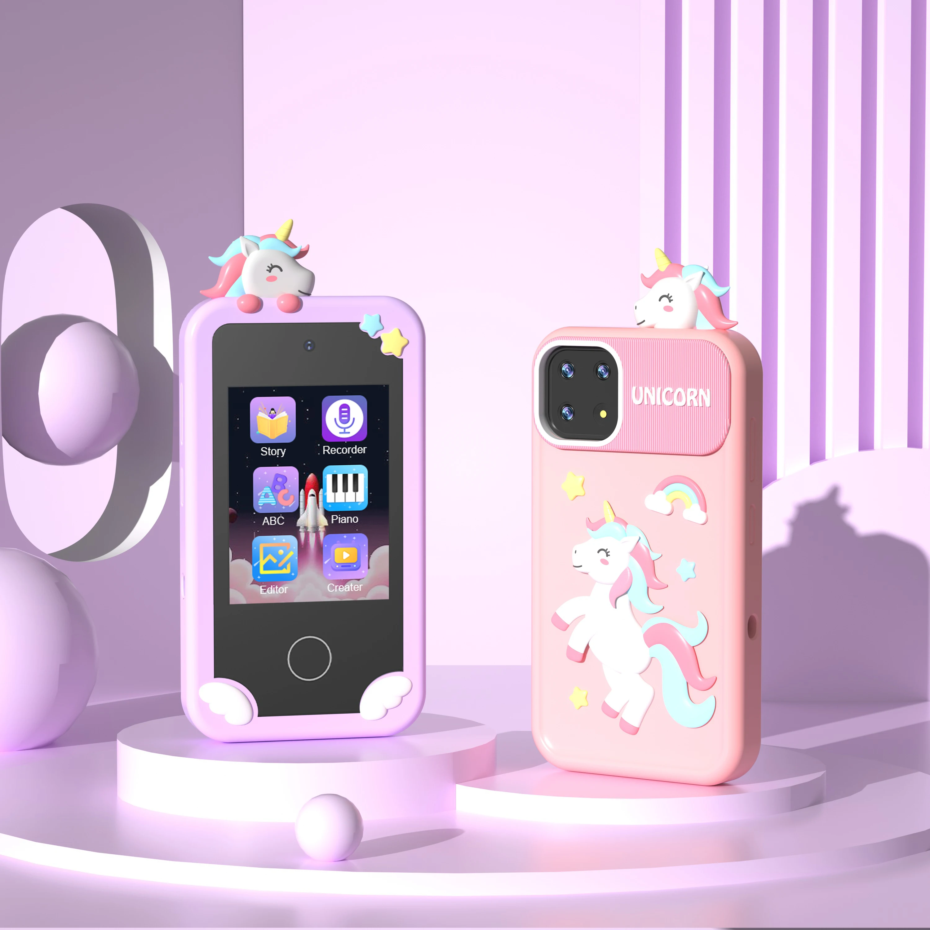 Mini Cute Electrical Electronic Electric Kids Toy Mobile Smart Cell Phone Smartphone With Camera For Kid Child Children
