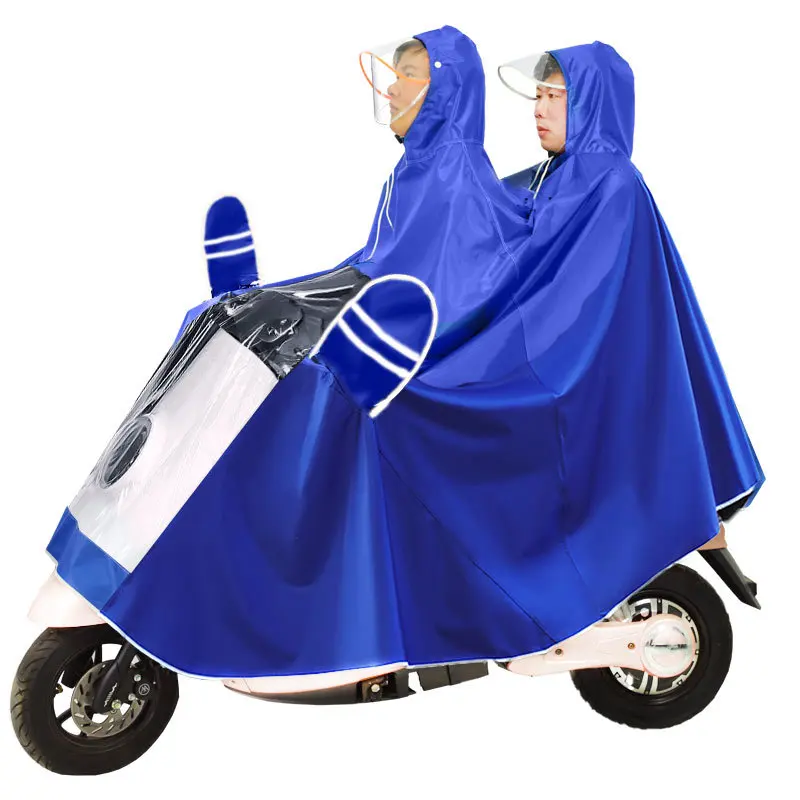Hiking Rainwear Top Selling PVC Reflective Cheap Rain Cape Outdoors Motorcycle Rain Coat Poncho Scooter Raincoat Cape