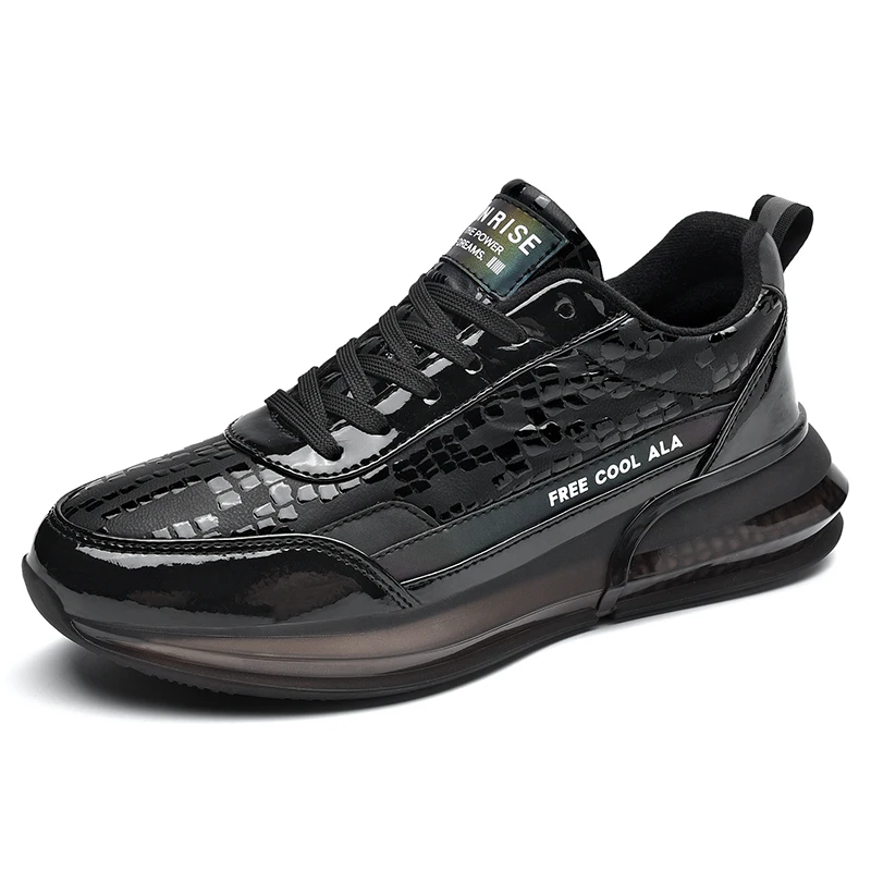 
2021WayForwards Wholesale Custom OEM Brand Ladies And Men Black White Sneaker Women Running Air Cushion shoes Men Sport Shoe 