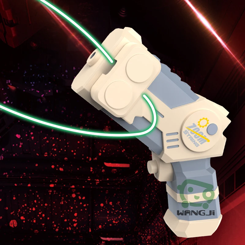 Glow in the dark Rope Launcher gun toy Blacklight String Shooter With Quick-zip Rope & Loop Launcher