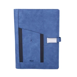 Lork New Year Corporate Gift Notebook  Powerbank with USB flash Drive Phone Pocket A5 Digital Planner Diary