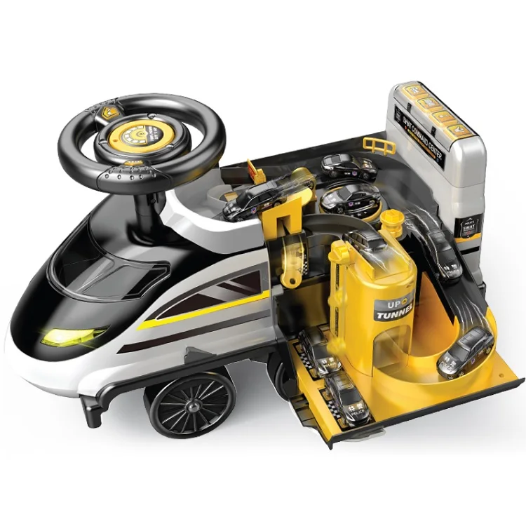 Children 2 IN 1 Function high speed train adventure deformation car electric ride on car for kids