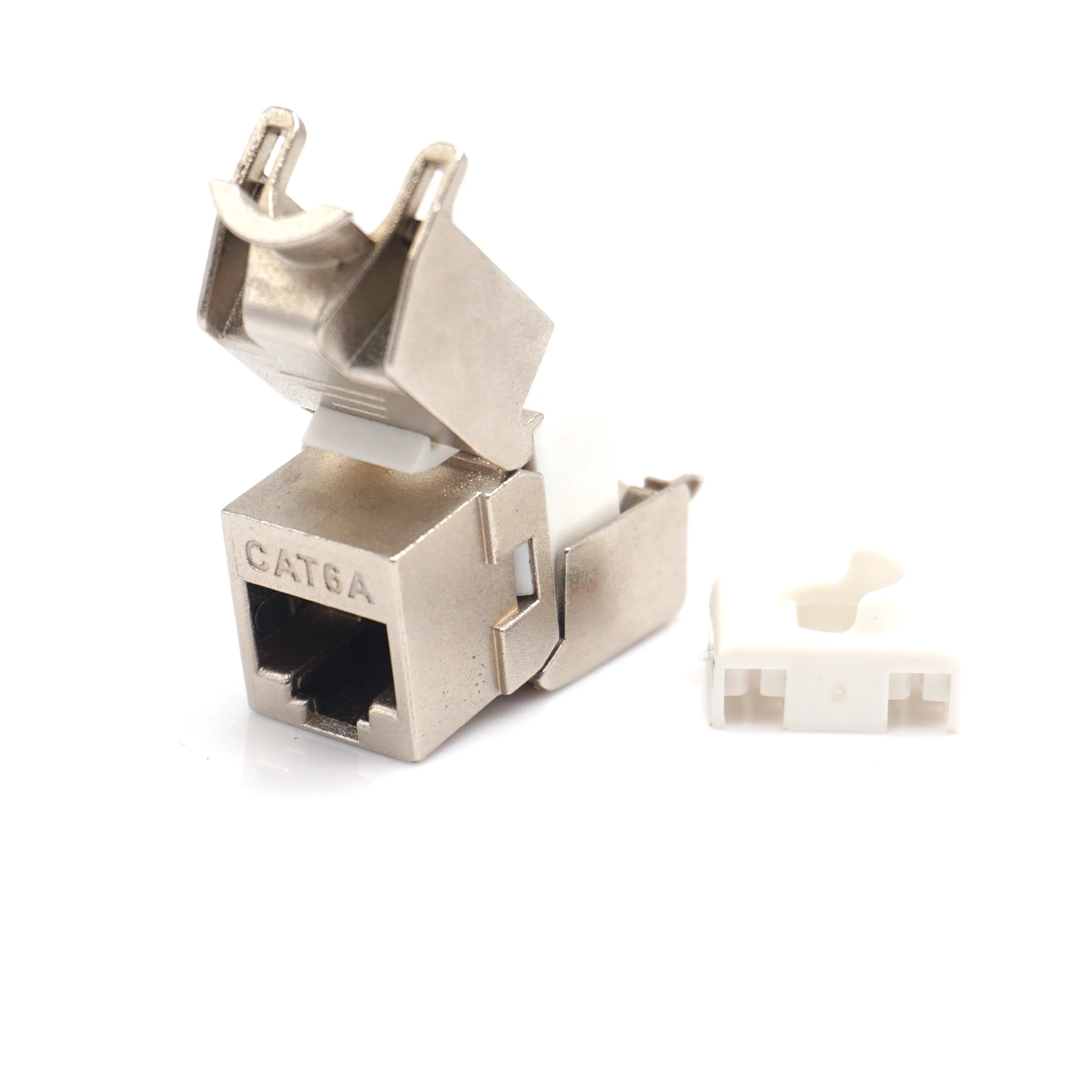 zinc alloy 180degree tool free FTP STP keystone jacks rj45 cat7  cat6a keystone modular jack