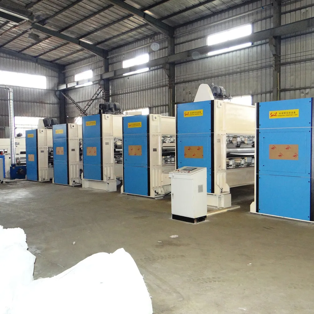 Automotive molding insulation felt nonwoven production line