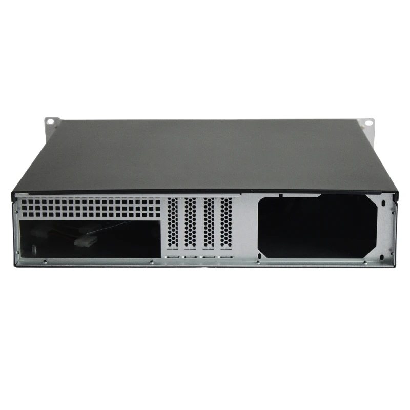 19 Inch Industrial PC Case With Two 8025 Fans 400MM Depth 2U Server Computer Case