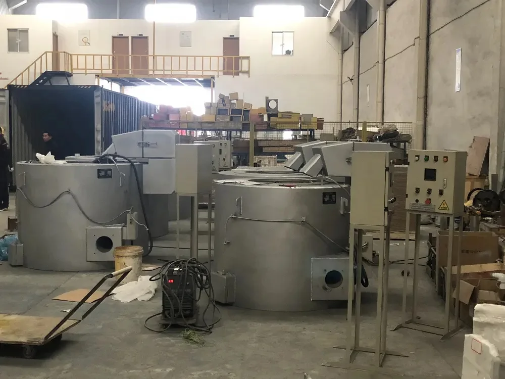 Wondery Fixed/Titing 100-1500KG Gas LPG Fired Crucible Type Copper Melting Furnace