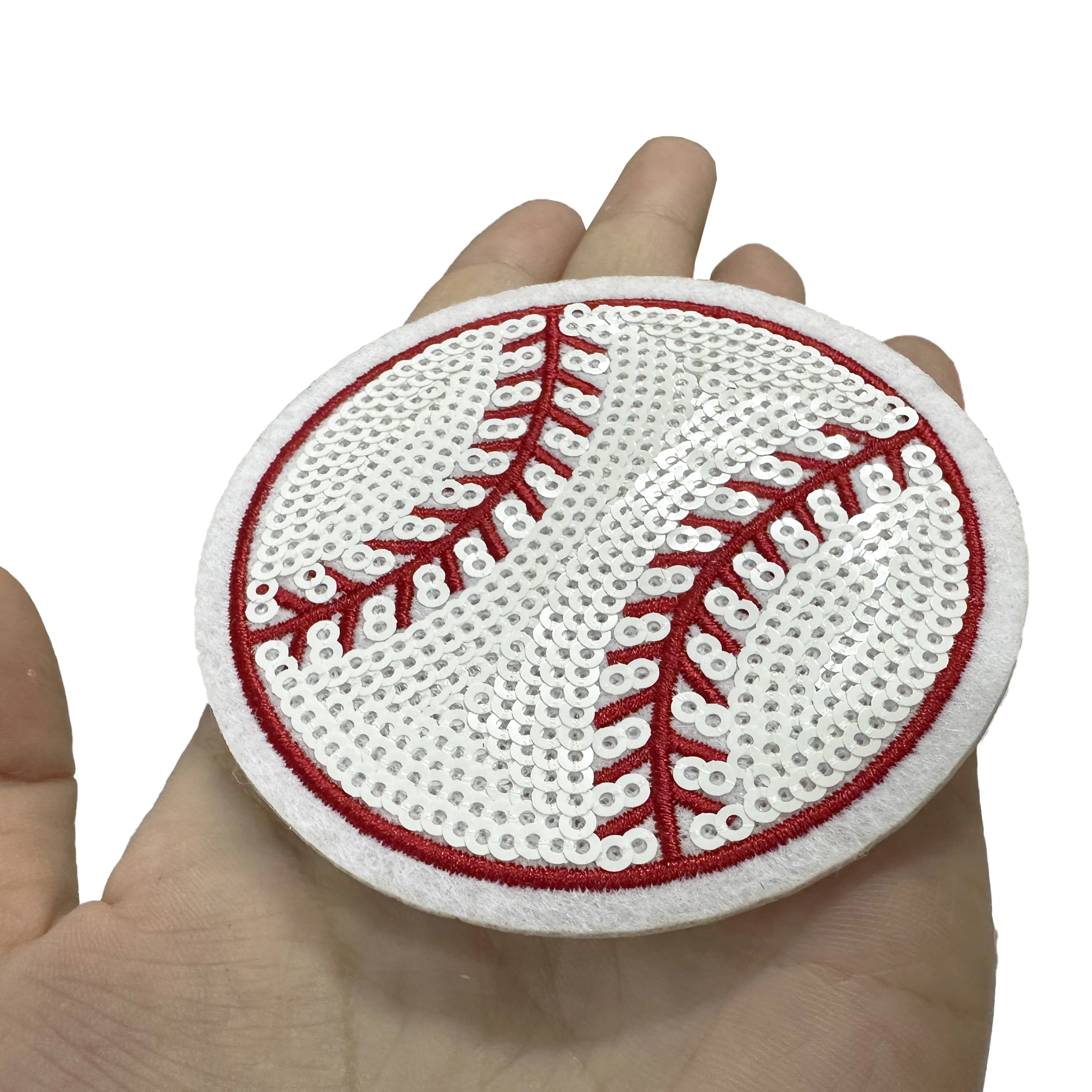 Large Adhesive Chenille Iron Sequin Embroidery Patches School Logo Applique 1-3 Day Sample Time