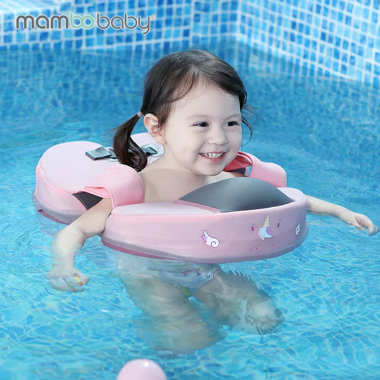 Mambo Baby Swimming Ring Unicorn/Dinosaur Kids Swim Trainer Non-Inflatable Baby Float Summer Pool Swimming Trainer Waist Float