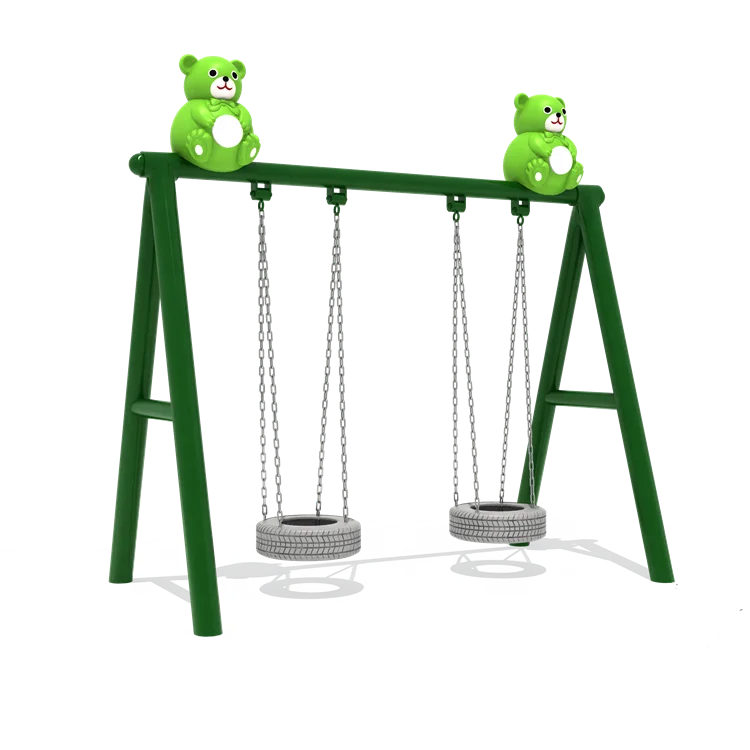 High quality Kids outdoor playground swing with secure kids garden swing for Easy Install Metal Frame Swing