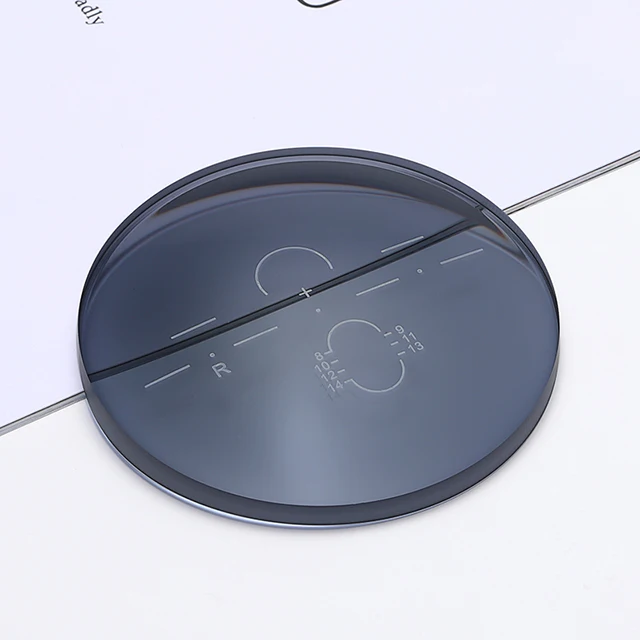 1.56 Blue Block Photo Grey Invisible Bifocal Reading Optical plastic LENS Lenses Blue Cut