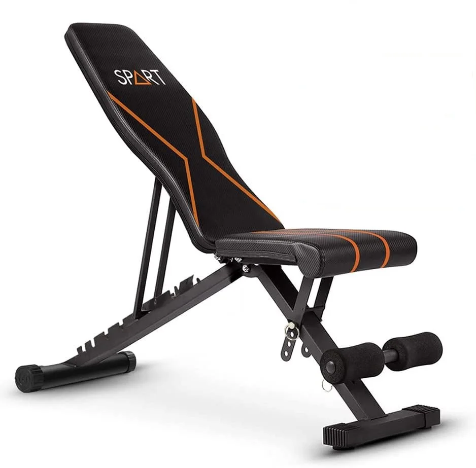 Commercial Weight Bench, Adjustable Workout Bench Press Set for Home Gym Strength Training, Incline Flat Decline Sit Up Bench