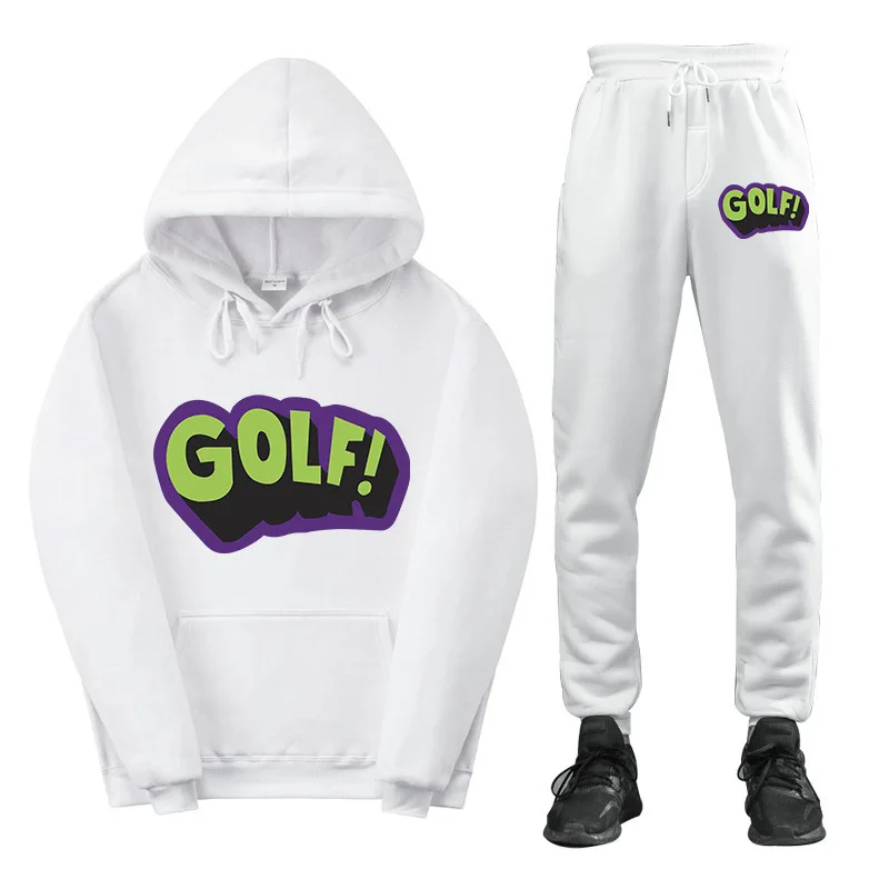 Custom Logo Plain Hoodies and Pants 2 Piece Set Sports Sweatsuit Men Set Tracksuit Man Dickie Suits for Men