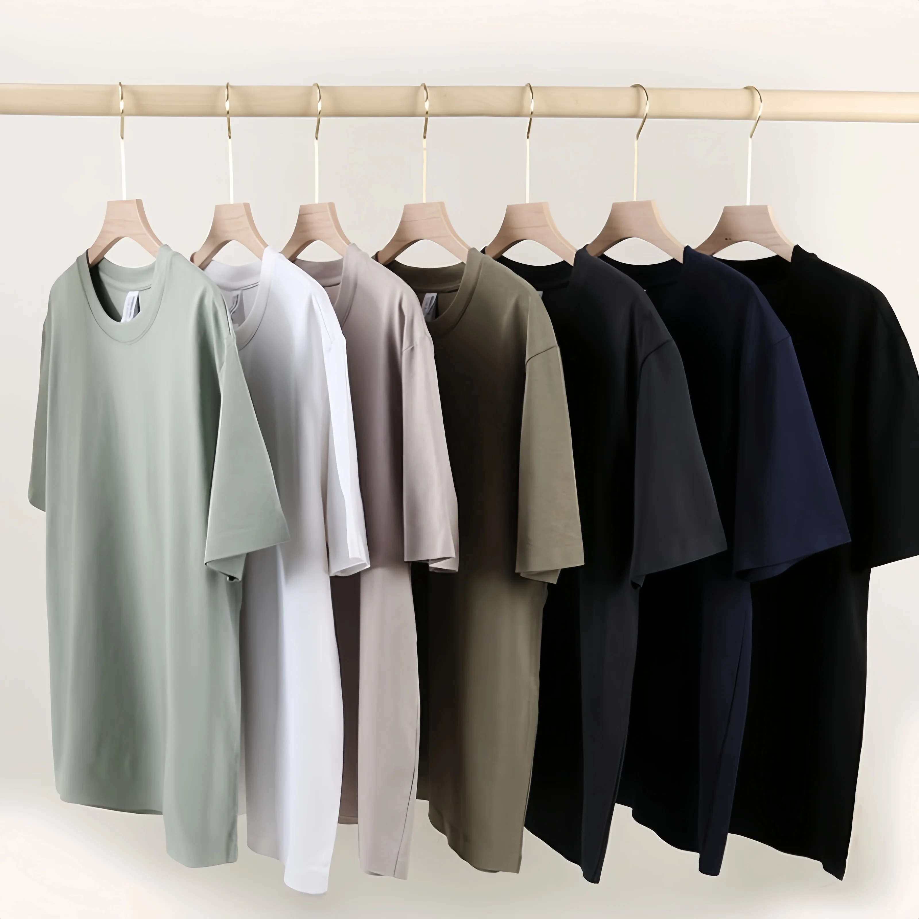 2024 Summer Heavyweight T-shirt Graphic Printing Streetwear 210G 100% Cotton Short Sleeve T Shirt for Men