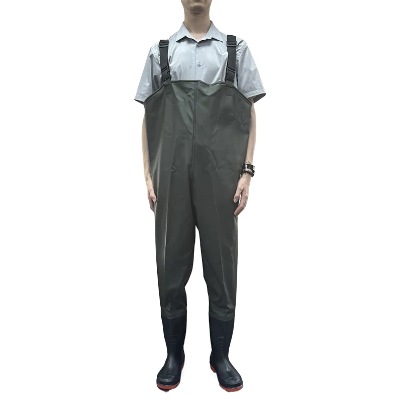 Rain pants waterproof pants breathable bib Pants fishing half-length wading suits forks