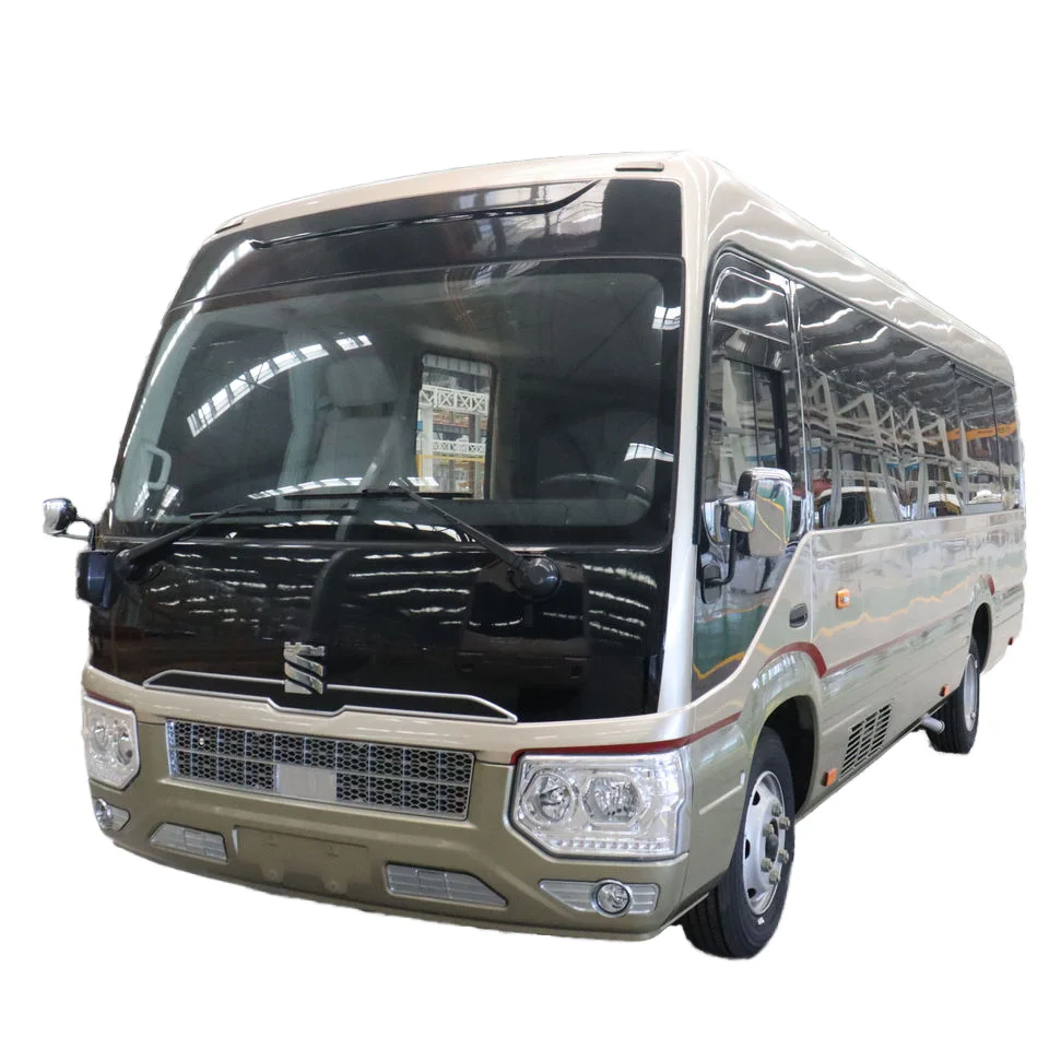 Brand new 26 Seats Luxury Coach Bus Coaster Type with 7 Meter Tourist LHD Low Price Diesel Engine