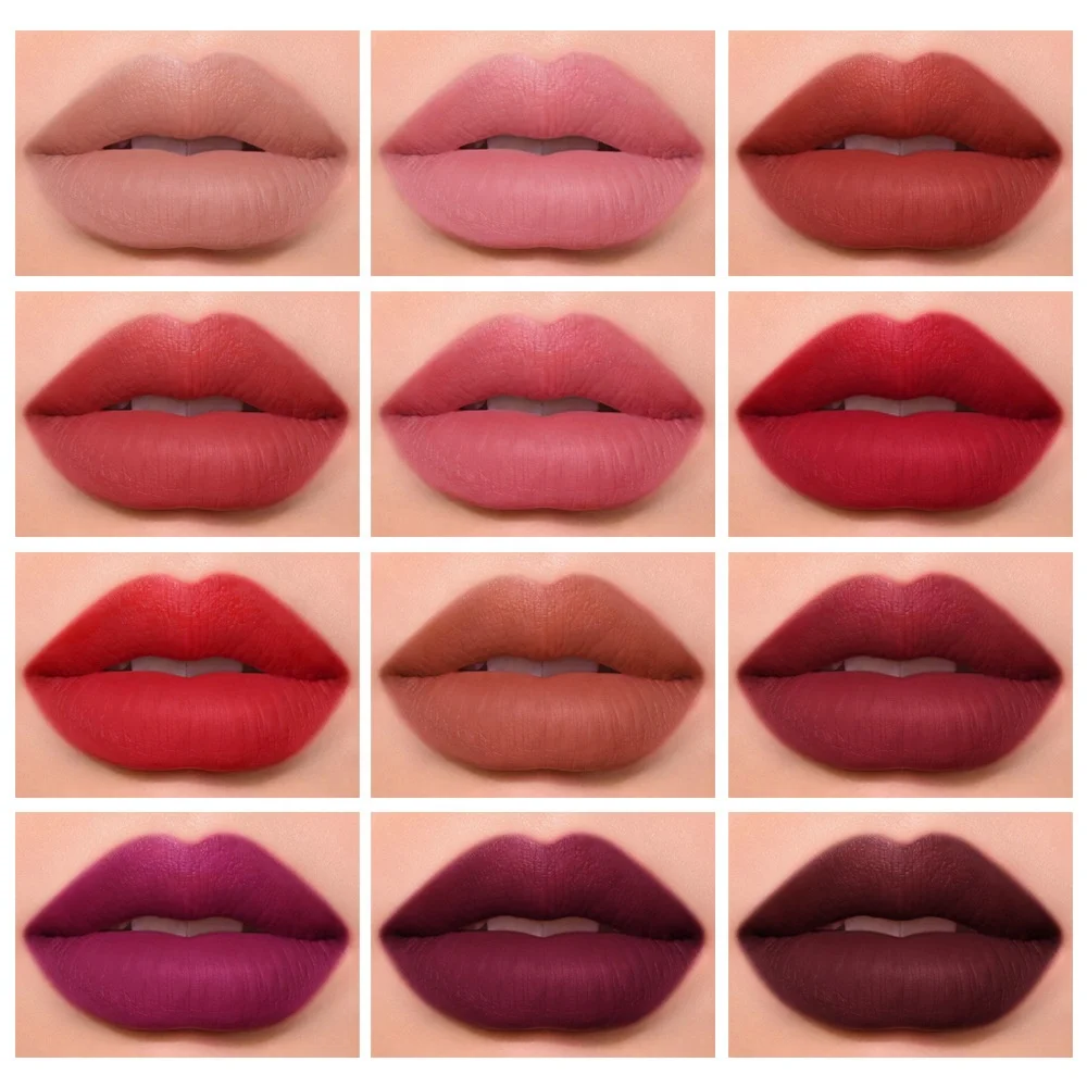 Wholesale Dragon Ranee Matte Lipstick Sip into Makeup Lazy Lip Lipstick not easy to Fade Waterproof Red Lipstick