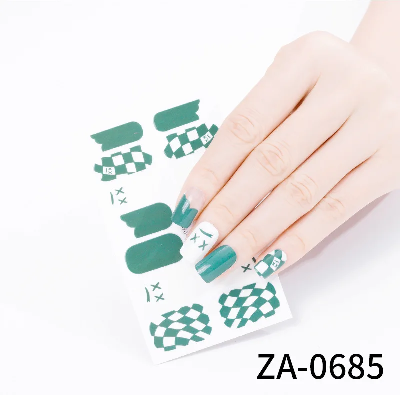 14 PCS in one high quality 2022 new tiger cute animal designer cartoon nail design stickers