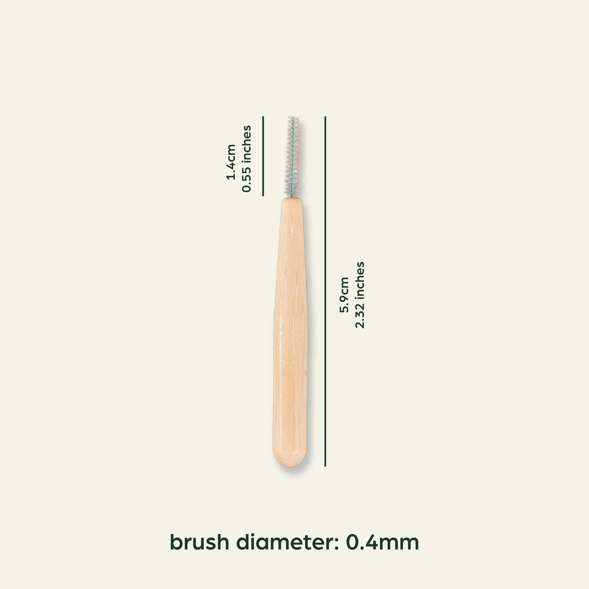 2024 Eco-friendly Nylon Interdental Brush Zero Waste Bamboo Wood Toothbrush for Adults Clean Feature