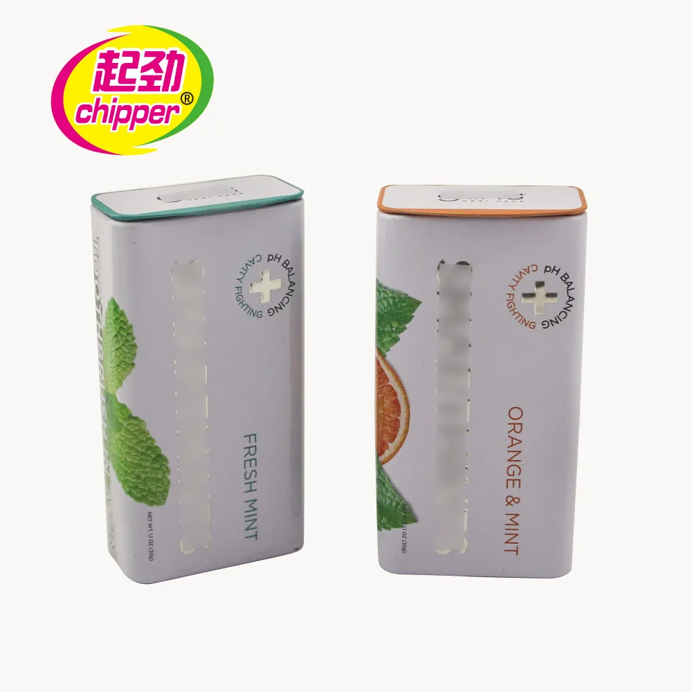 Chewing gum manufacturing strong mint sugar free sparkle chewing gum