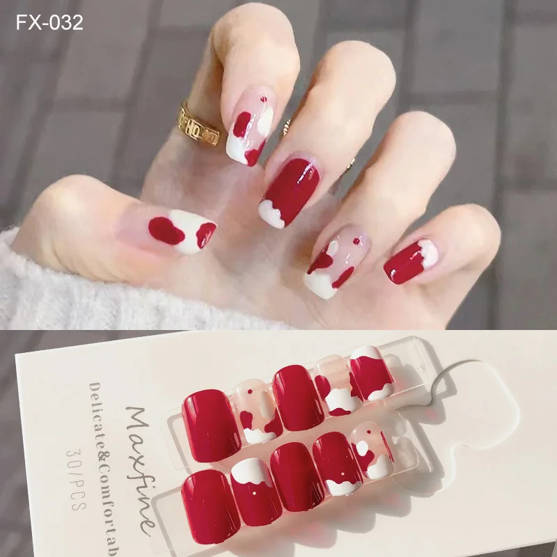 30 Sheets Full Wraps Polish Stickers Decal Nail Art Strips Self-Ashesive Nail Art Sets for Women Girls