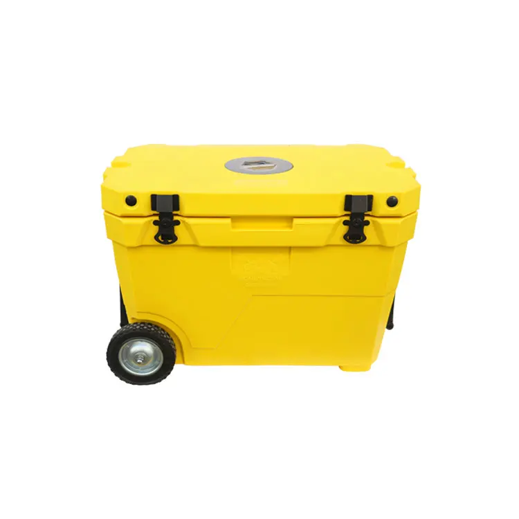 
Hot sale Eco friendly outdoor 80 QT Rotomolded large portable hard ice picnic cool cooler box customized logo 