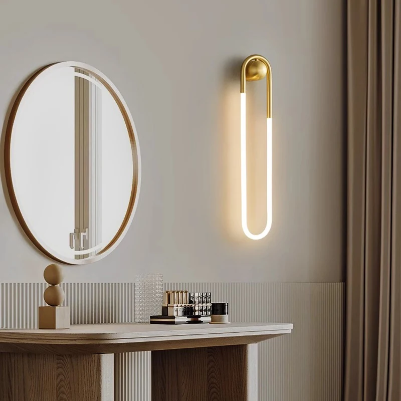 Indoor Minimalist Decorative Wall Lamp Bedroom Bedside Lamp LED Illuminated Wall Lamp