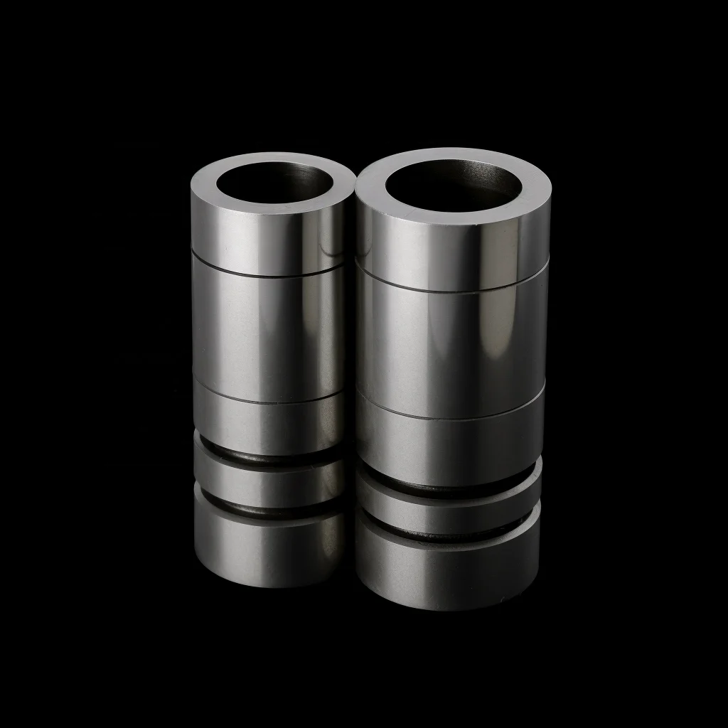 CNC machined lathe turning 58HRC Gcr15 MoS2 steel guide bush for die sets