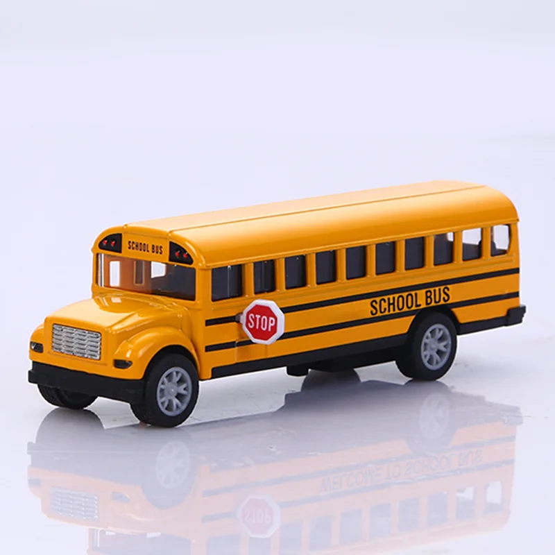 2024 Hot Selling 1/32 Bus Model Simulation Alloy School Bus Toys