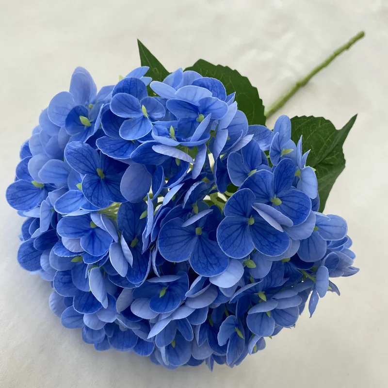 Artificial White Hydrangea Natural Lifelike Real Touch Faux Large Royal Hydrangea for Home Party Outdoor Wedding Decor Table