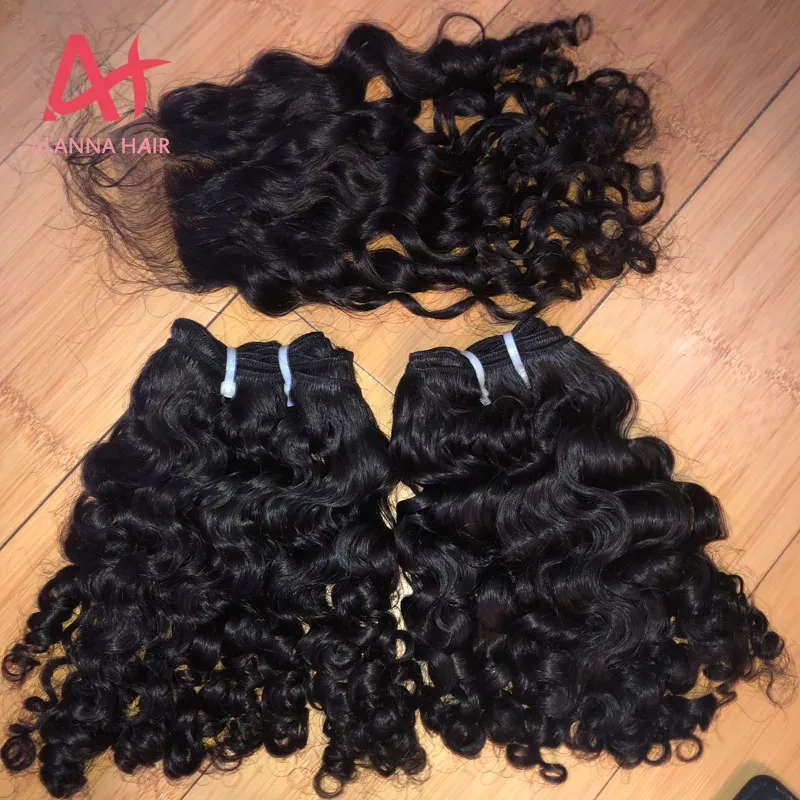 New Arrival Cambodian Curly Hair Unprocessed Cuticle Aligned Cambodian Virgin Hair 4X4 Lace Closure Pre Pulcked With Baby Hair