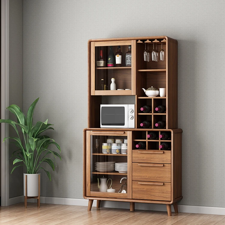 Living Room Cabinet Wood Furniture Display Cabinet Sideboard Minimalist