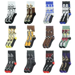 YL Hot New Anime Socks Funny Dragon Cartoon Son Goku Kakarotto Ball combed Cotton Breathable Crew Men Happy Knitting Socks