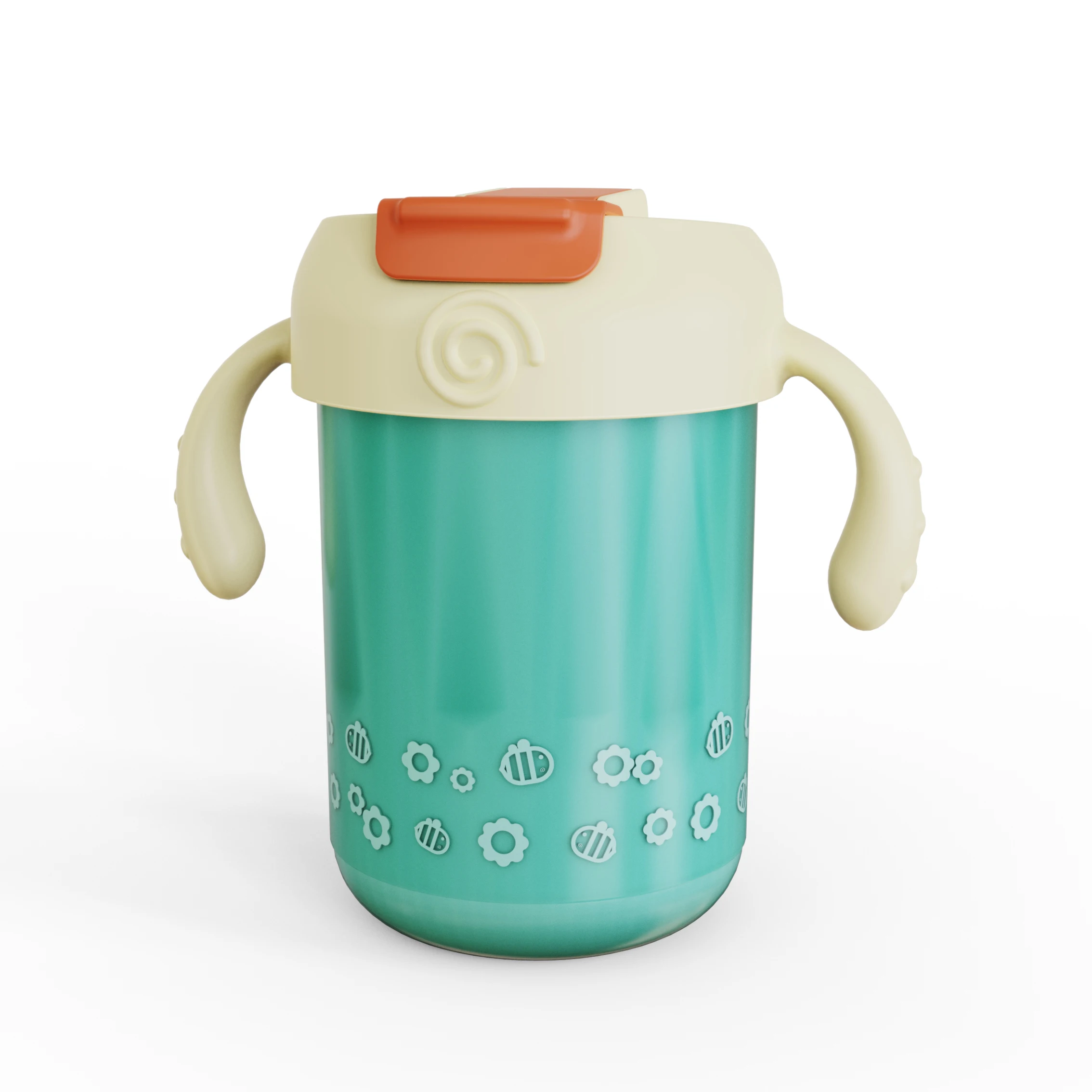 10oz 300ML Leak-proof Baby Bottles 10 Ounce Stainless Steel Vacuum Insulated Kids Straw Bottle