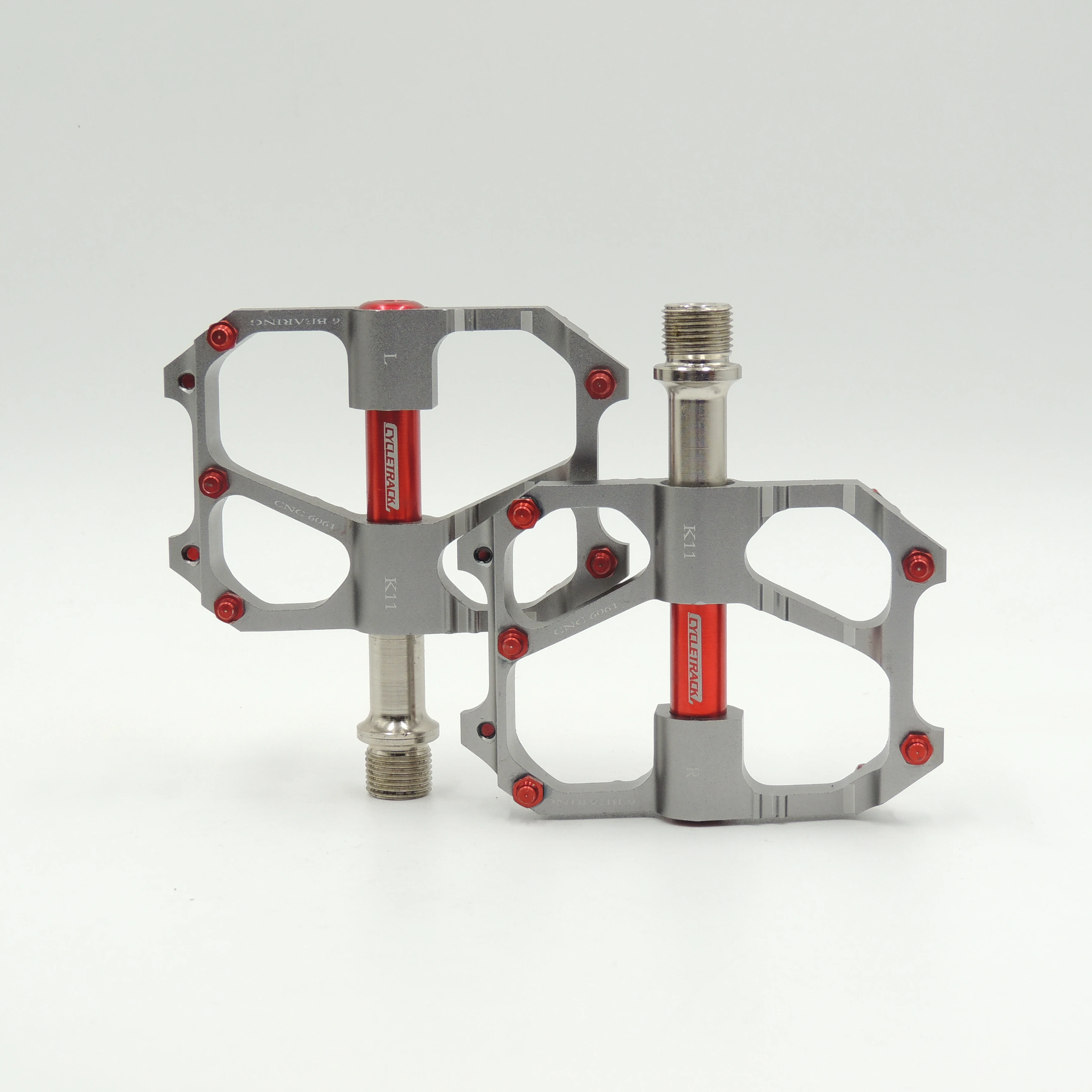 
Bicycle CK-K11 Plating color pedal aluminum flat platform adapter conversion universal compatible mountain bike road bike parts 