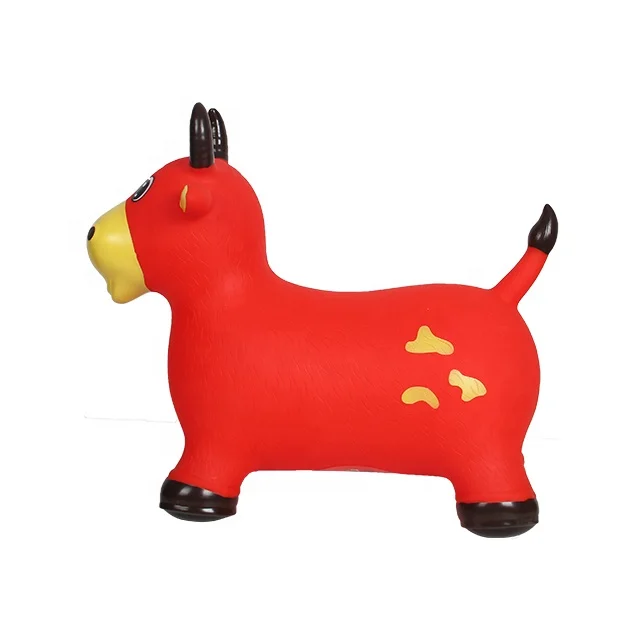Indoor inflatable farm animal red bull toy bouncers